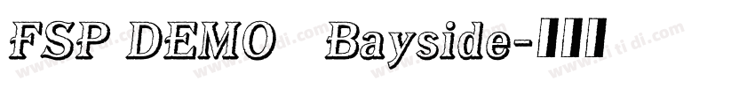 FSP DEMO   Bayside字体转换